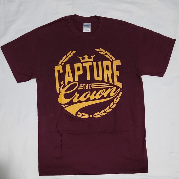 NWOT Capture the crown maroon band shirt - Picture 2 of 5